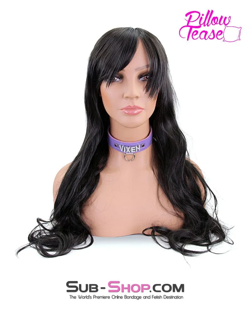 9953RS      Dominatrix Long Black Wig