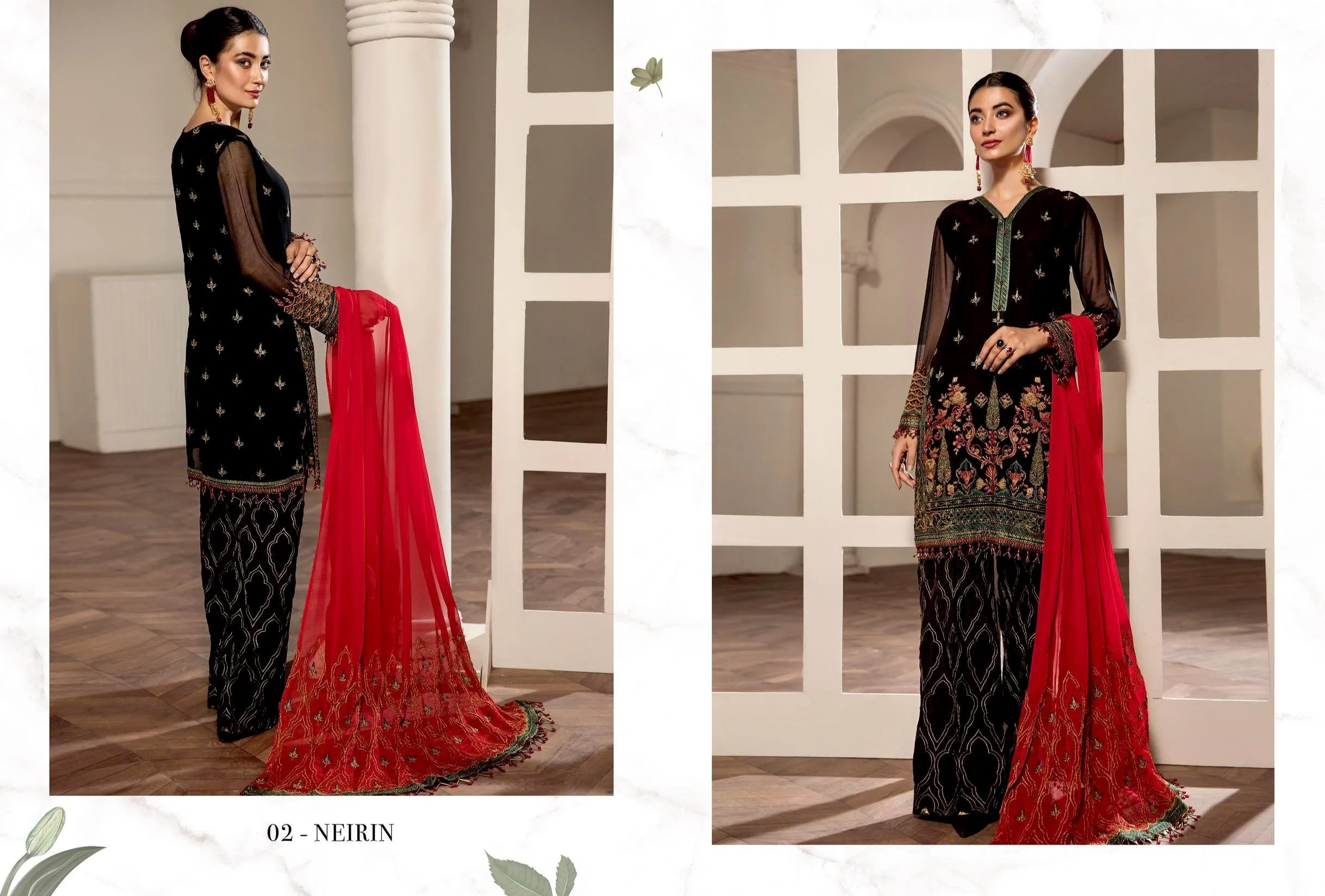 Alizeh Embroidered Chiffon Collection Vol-ll – 02 - NEIRIN