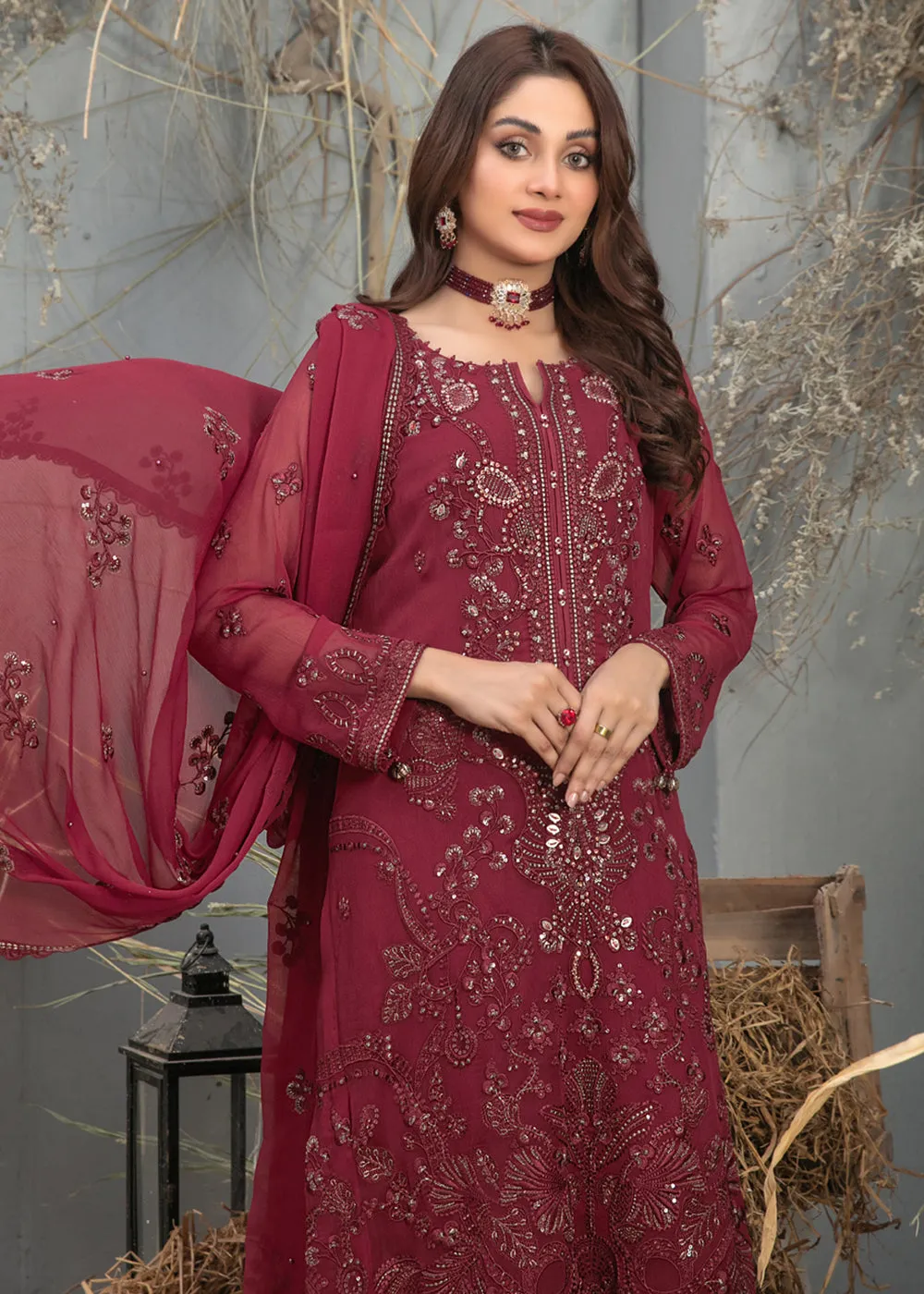 Arushi Formal Chiffon Collection '24 by Tawakkal Fabrics | D - 9885