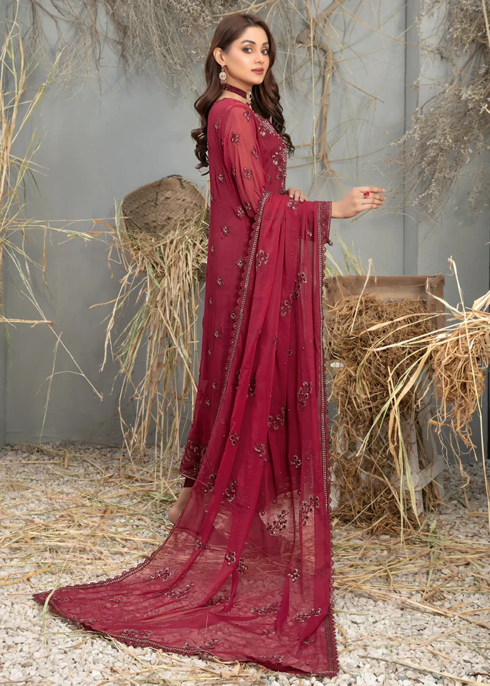 Arushi Formal Chiffon Collection '24 by Tawakkal Fabrics | D - 9885