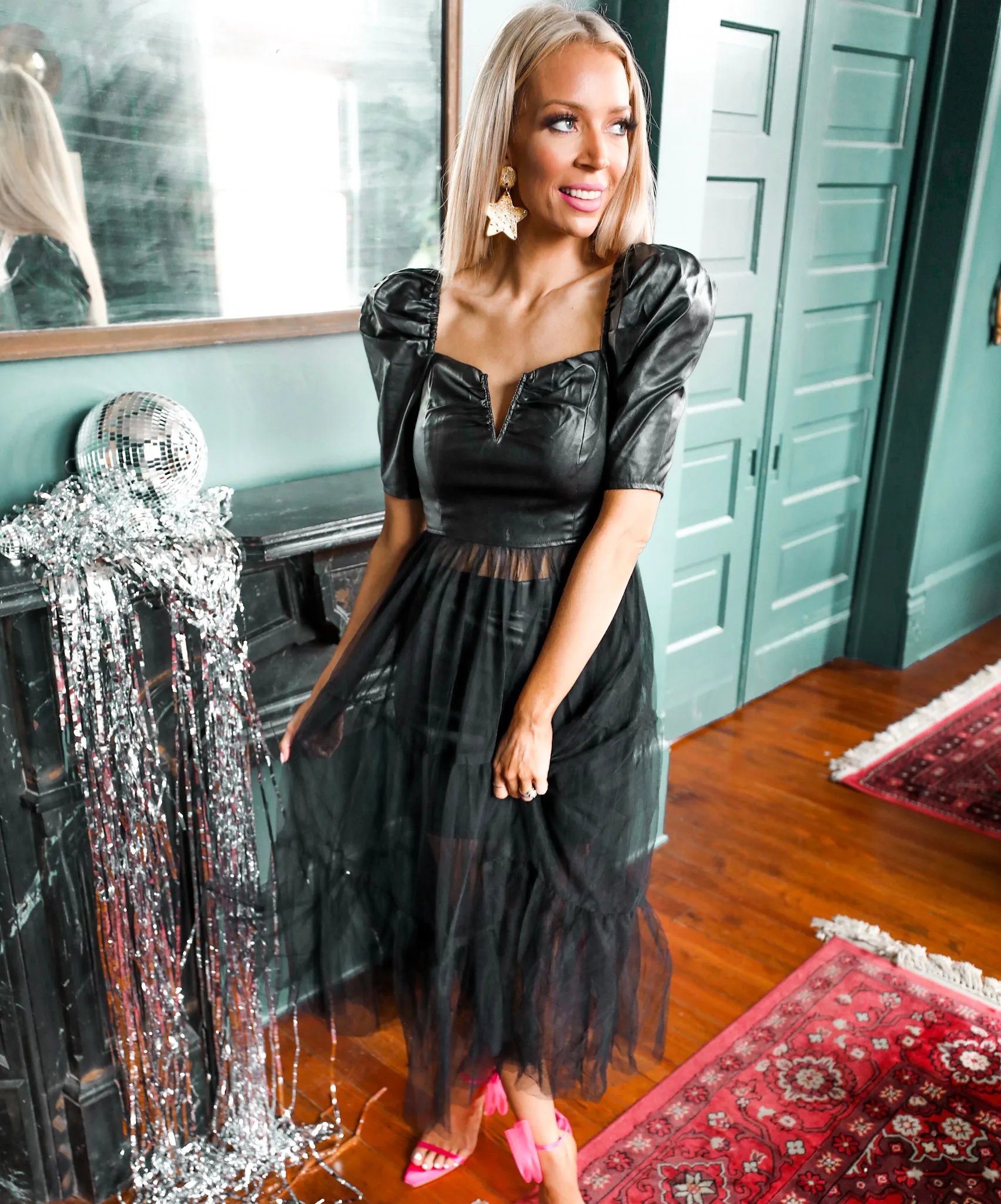 Baelie Black Maxi Top