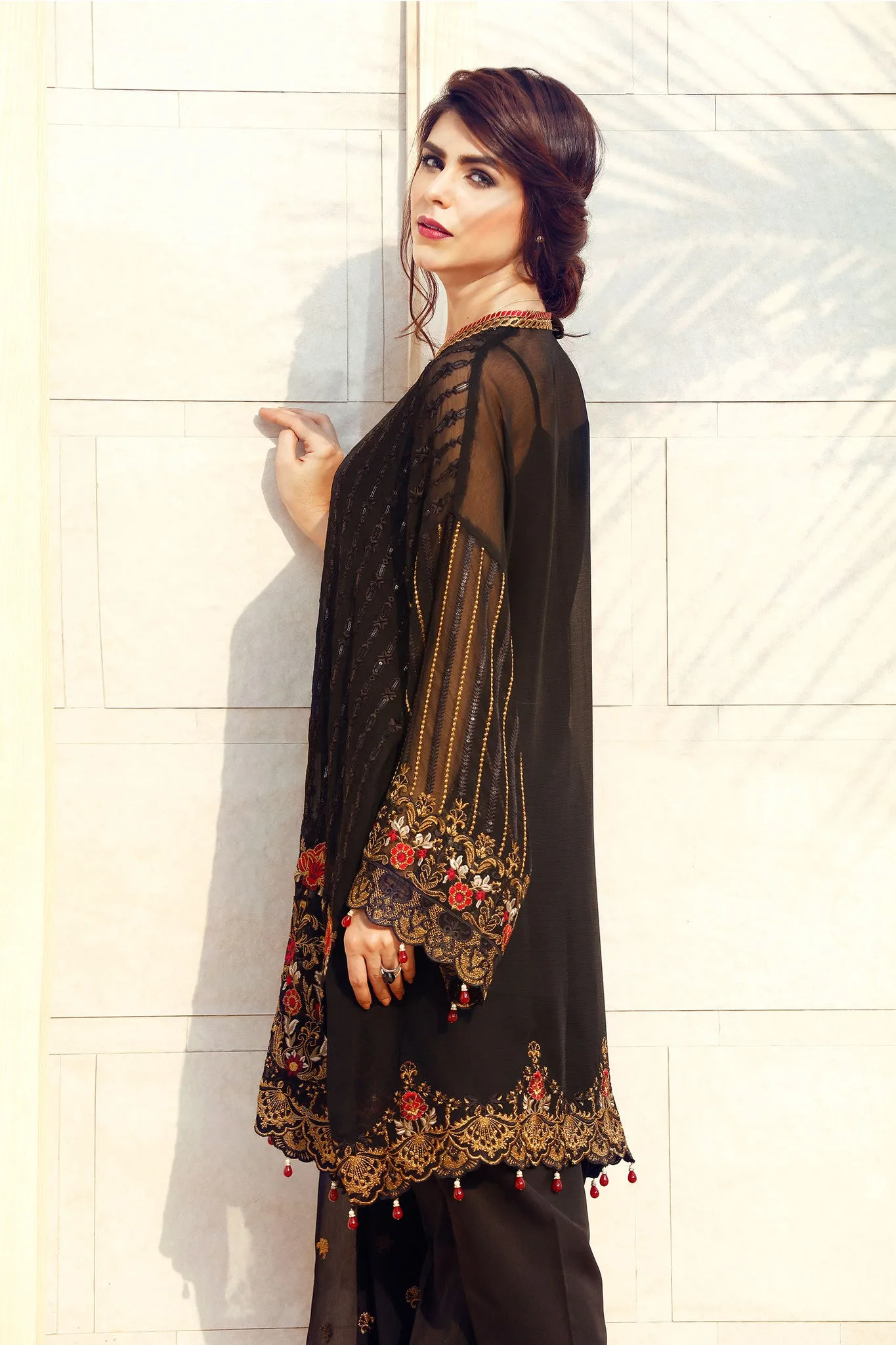 Baroque Fuchsia Chiffon Collection 2016 – Black Sensation