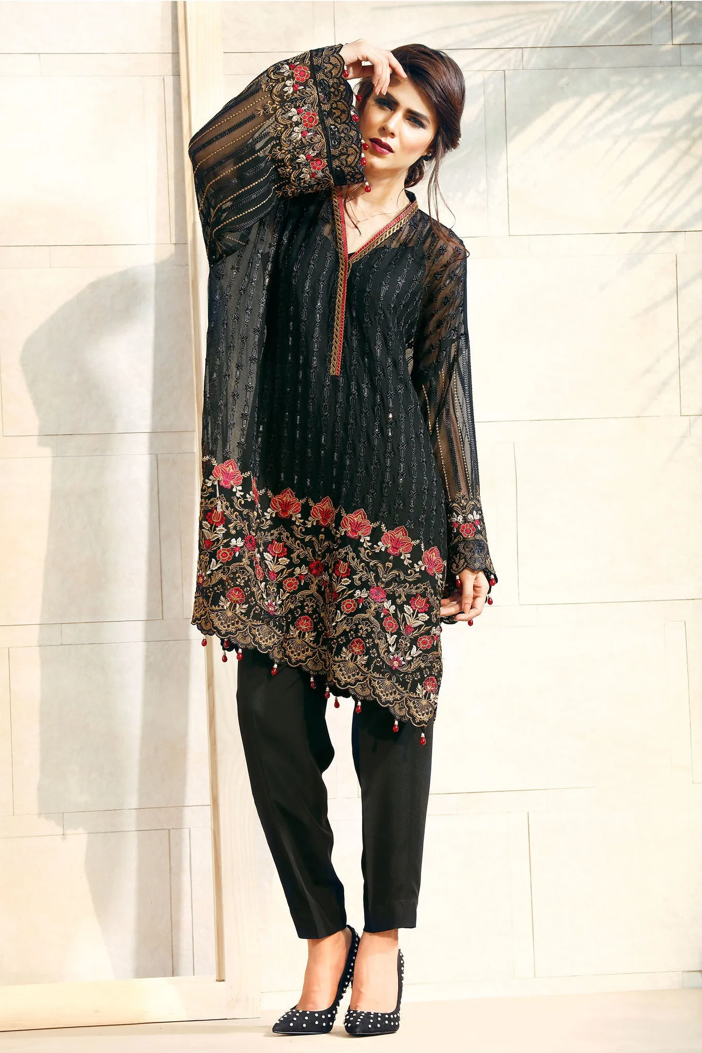 Baroque Fuchsia Chiffon Collection 2016 – Black Sensation