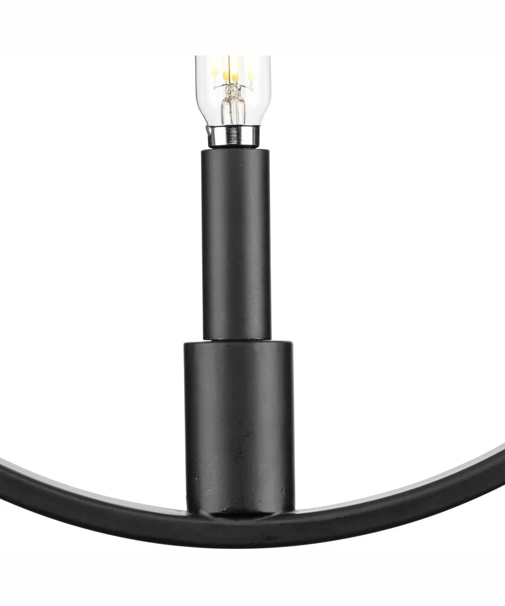 Breckenridge 1-Light Rustic Farmhouse Pendant Matte Black