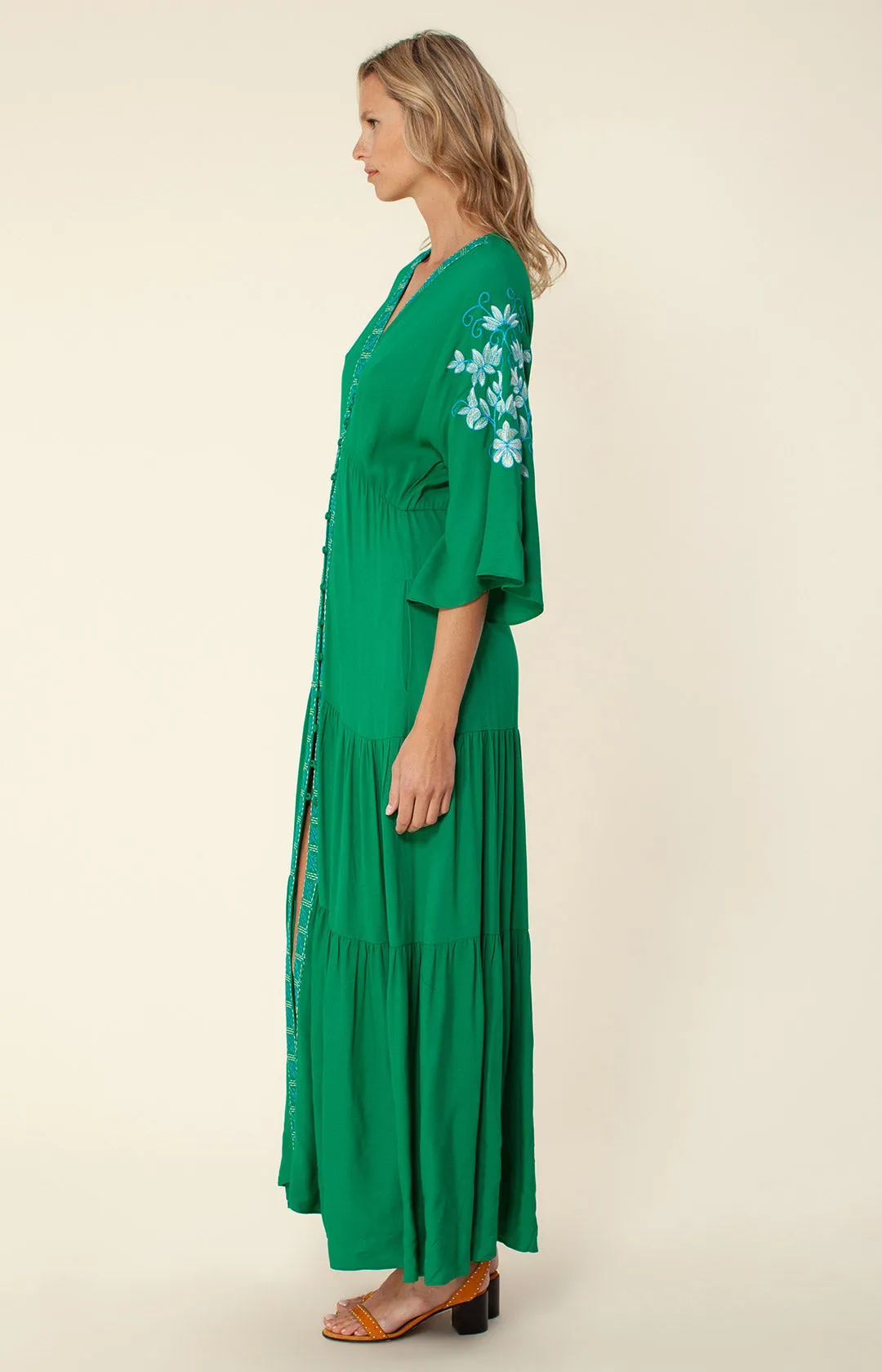 Cecilia Embroidered Maxi Dress