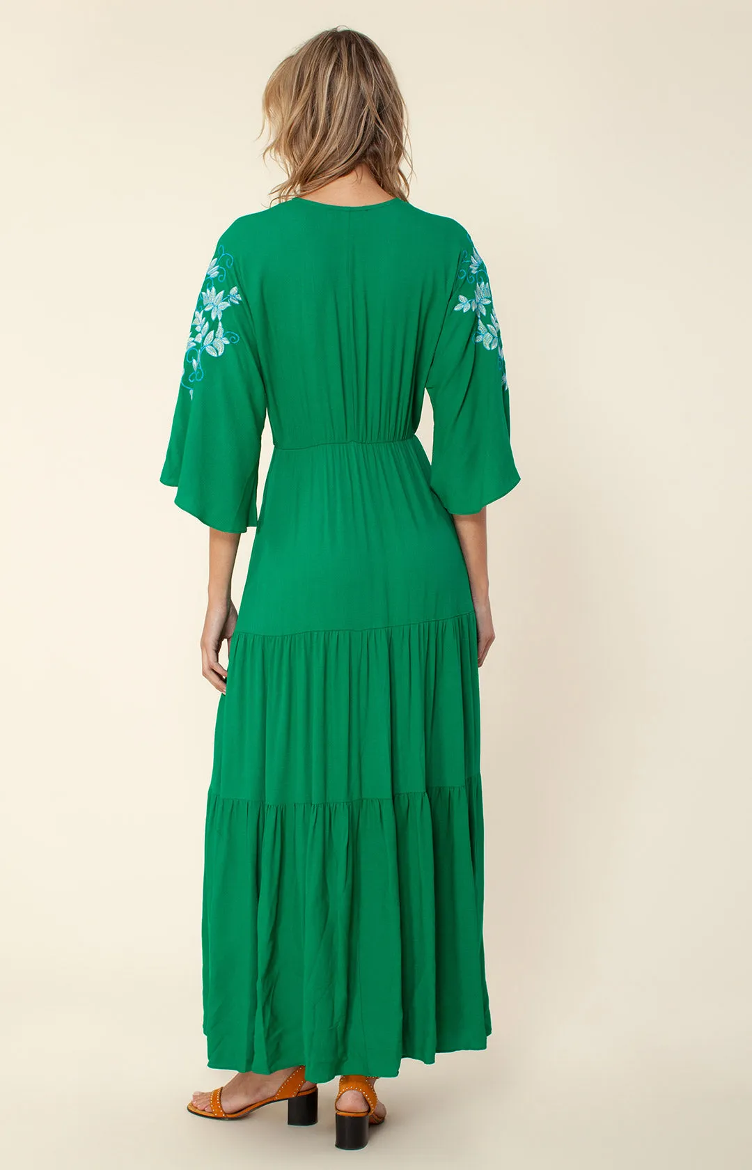 Cecilia Embroidered Maxi Dress