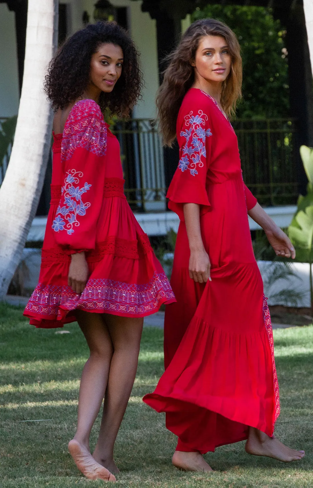 Cecilia Embroidered Maxi Dress