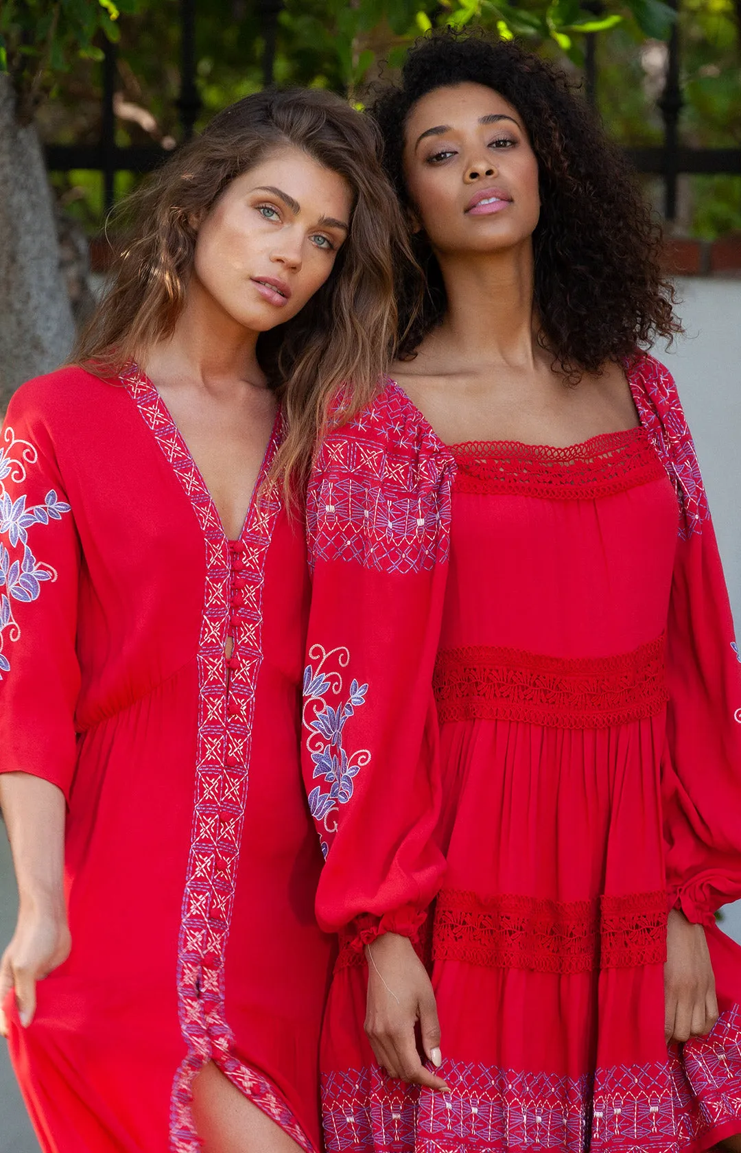 Cecilia Embroidered Maxi Dress