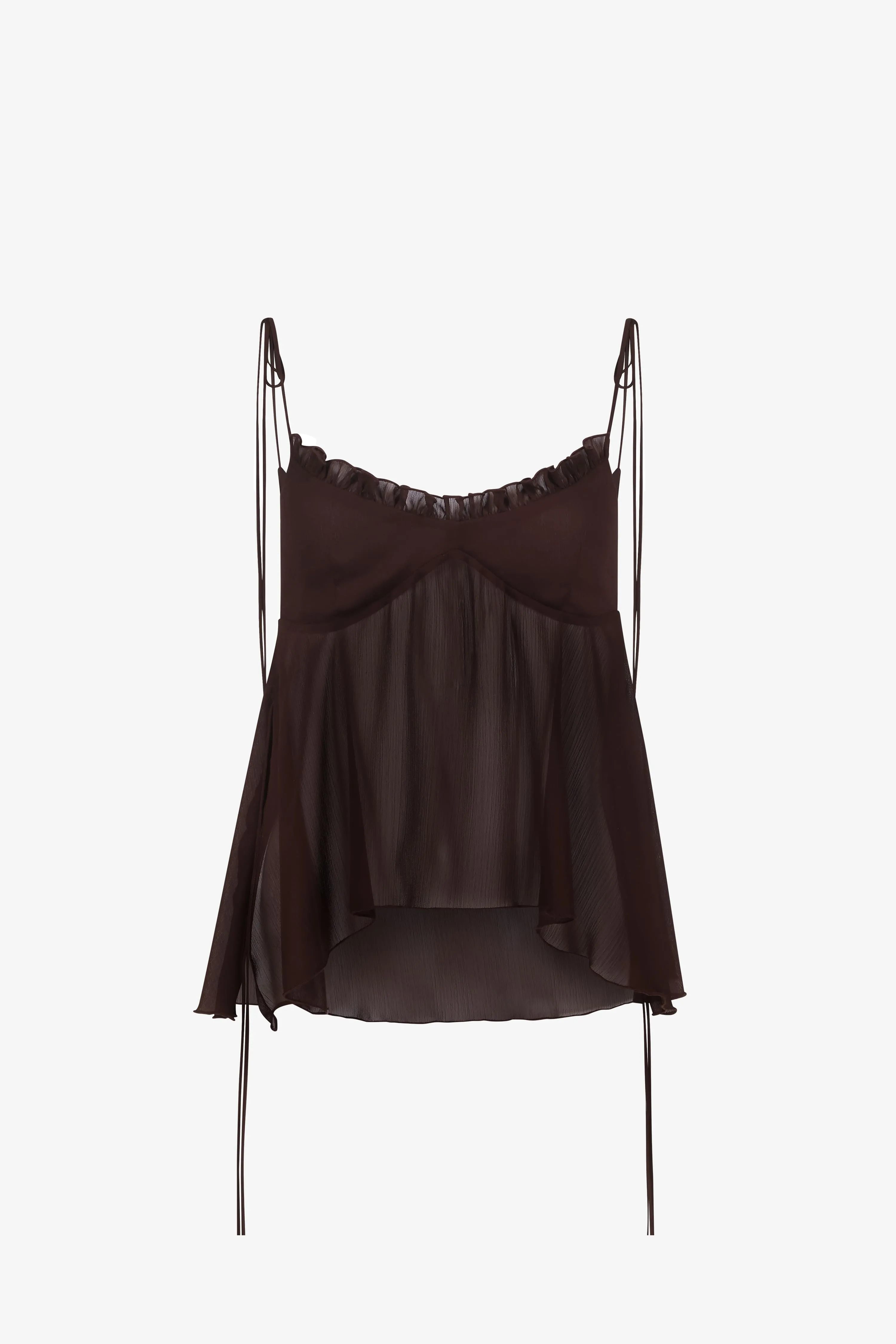 Chocolate Chiffon Cami