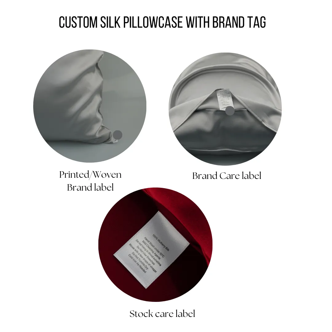 Custom Wholesale Silk Pillowcase 19 Momme Envelope Closure - 60×70cm