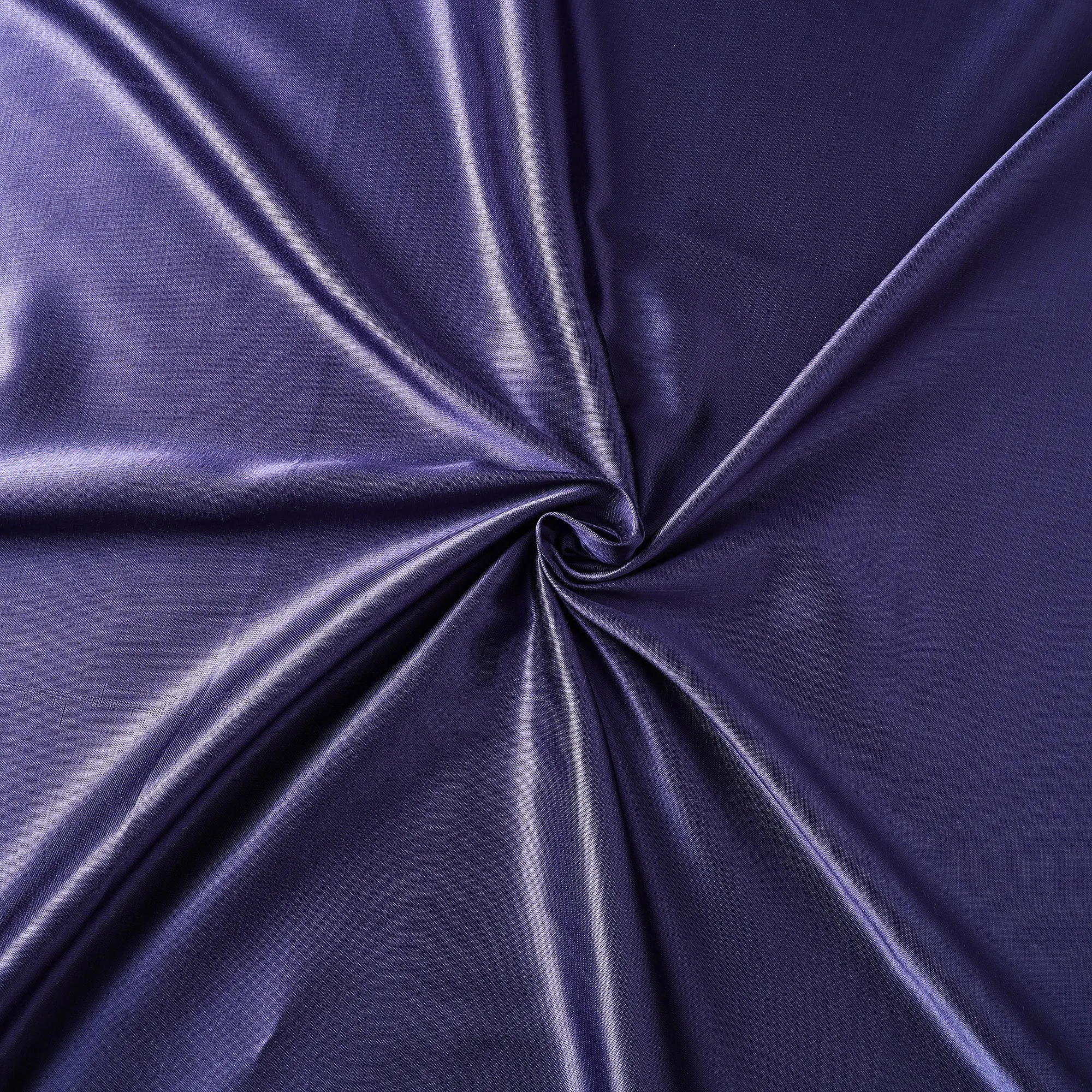 Dark Purple - Mashru Silk Plain Dyed Fabric (Width - 46 in)