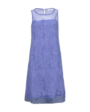Embroidered Mesh Dress