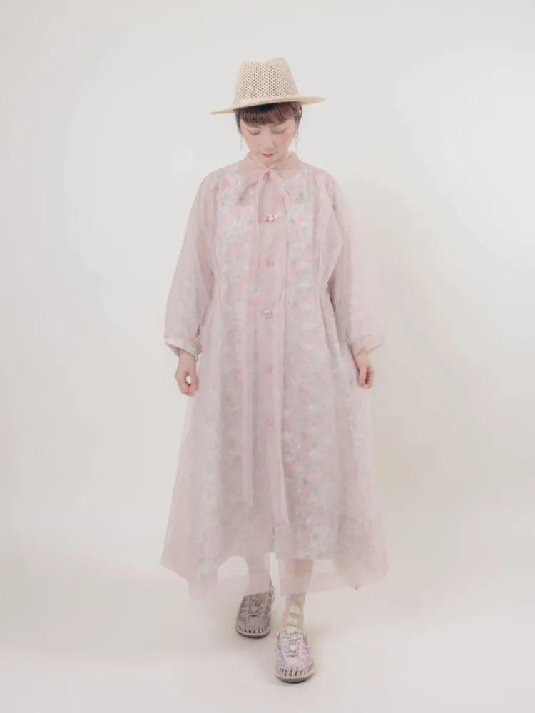 Floral doll style long dress【s0000006892】