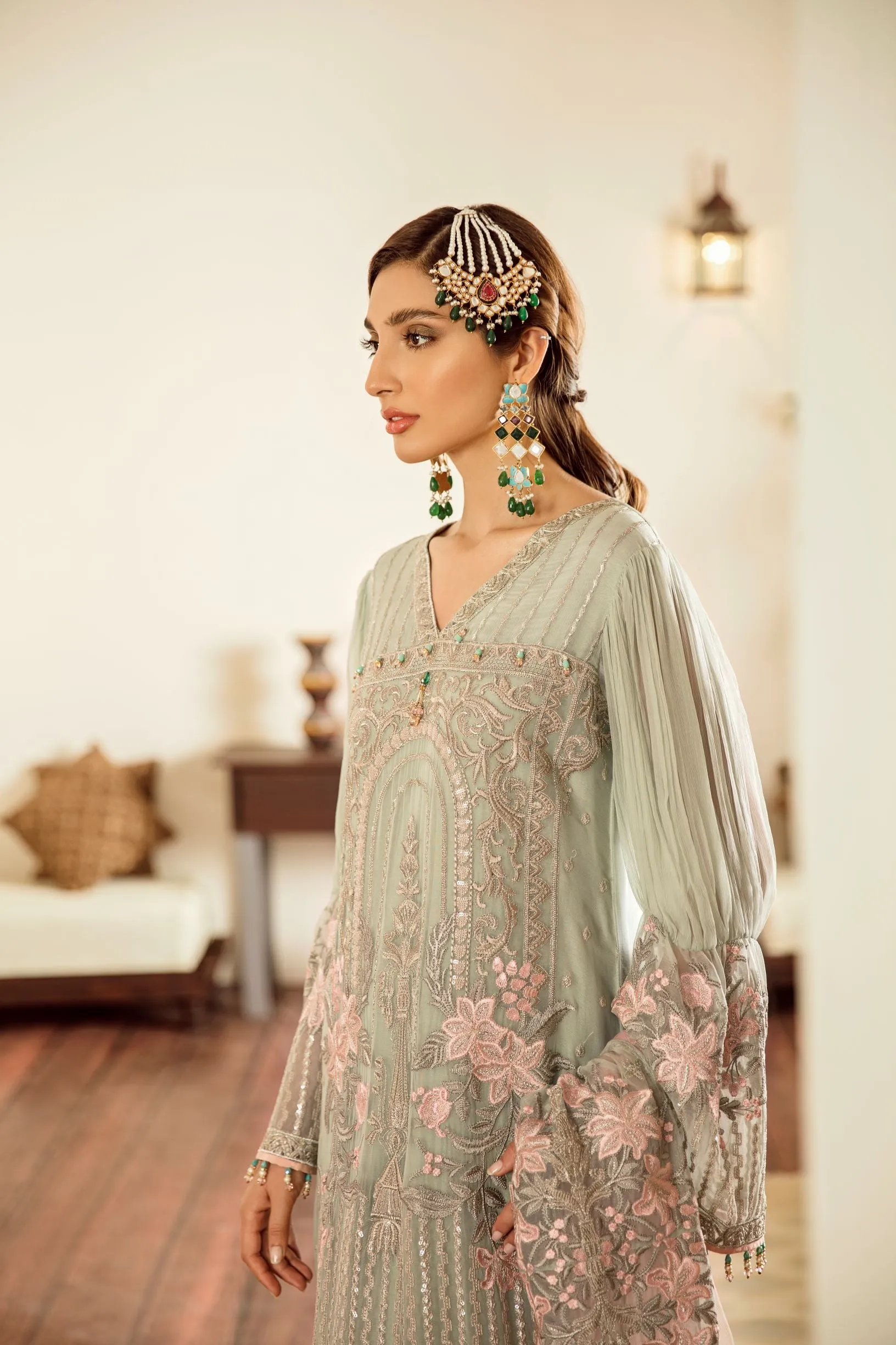 Flossie Embroidered Chiffon Collection – Safeera Vol-5 – Estee