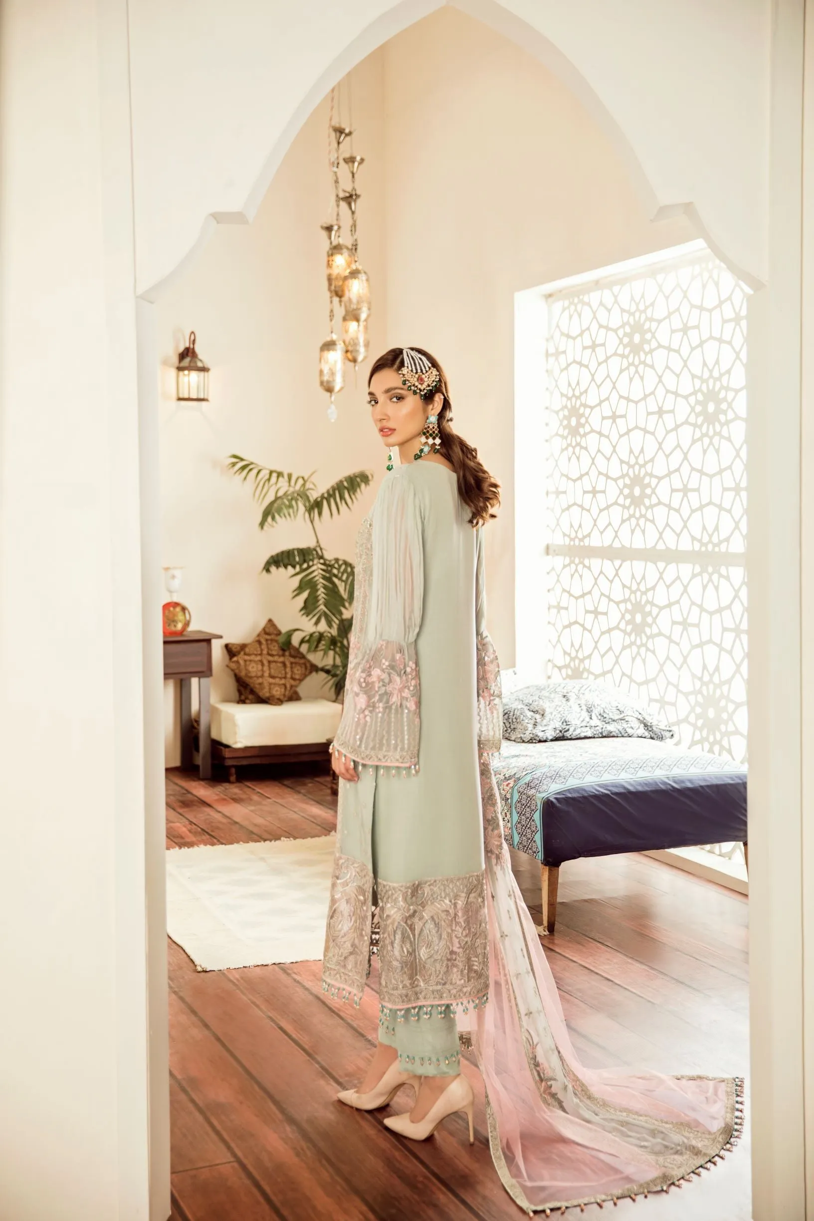 Flossie Embroidered Chiffon Collection – Safeera Vol-5 – Estee