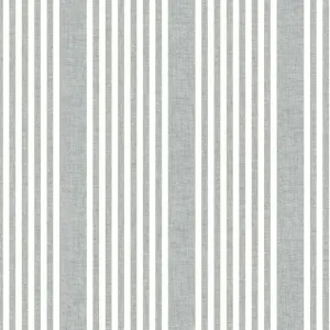 French Linen Stripe Premium Peel   Stick Wallpaper