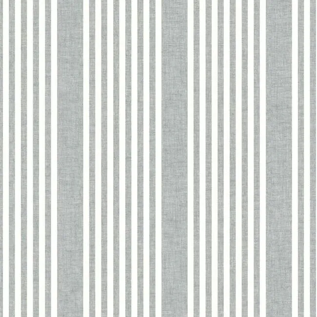 French Linen Stripe Premium Peel   Stick Wallpaper