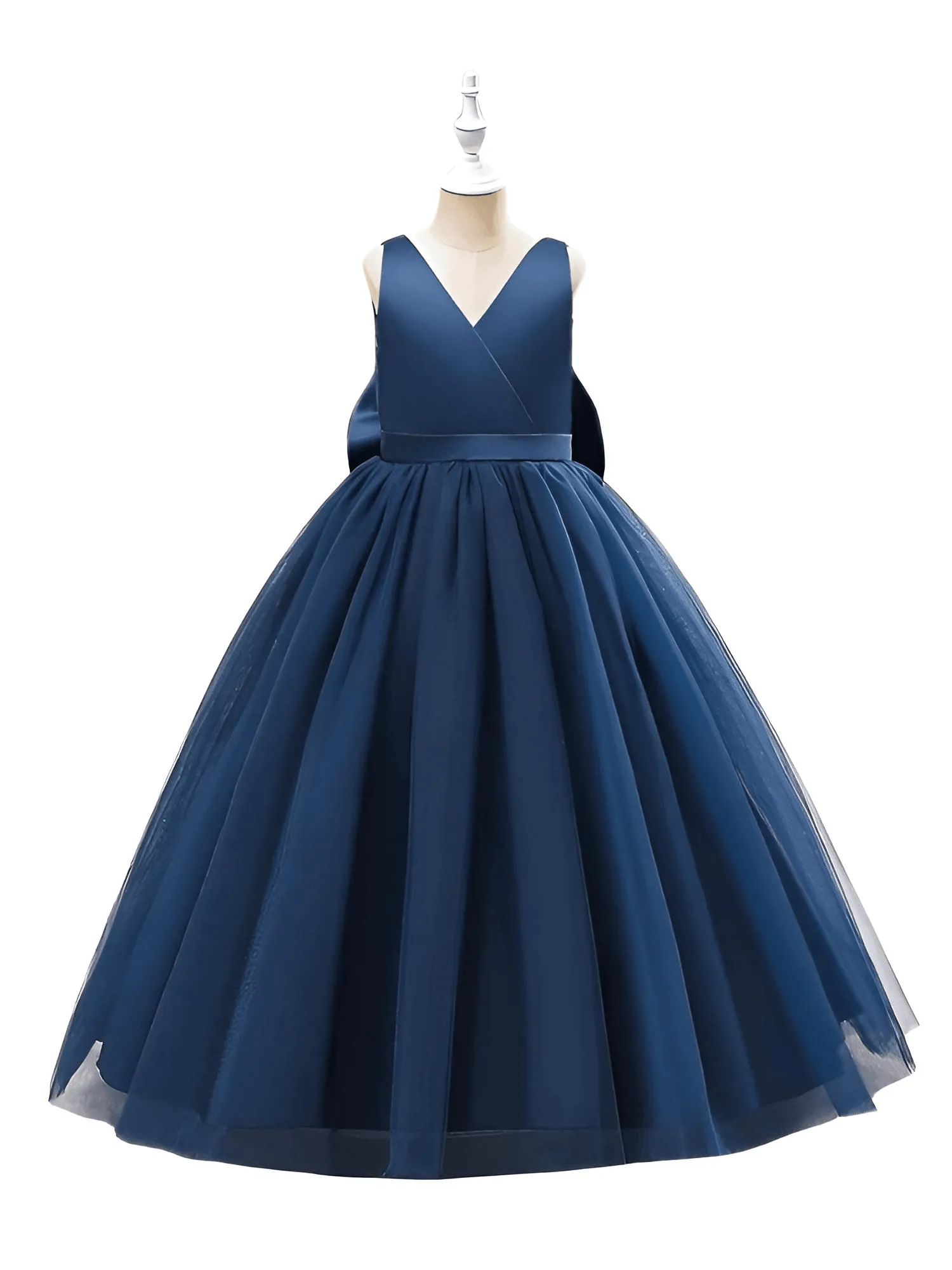 Girl's Long White Dresses For Weddings, Formal Evenings, Birthday Parties or Kid's First Communion