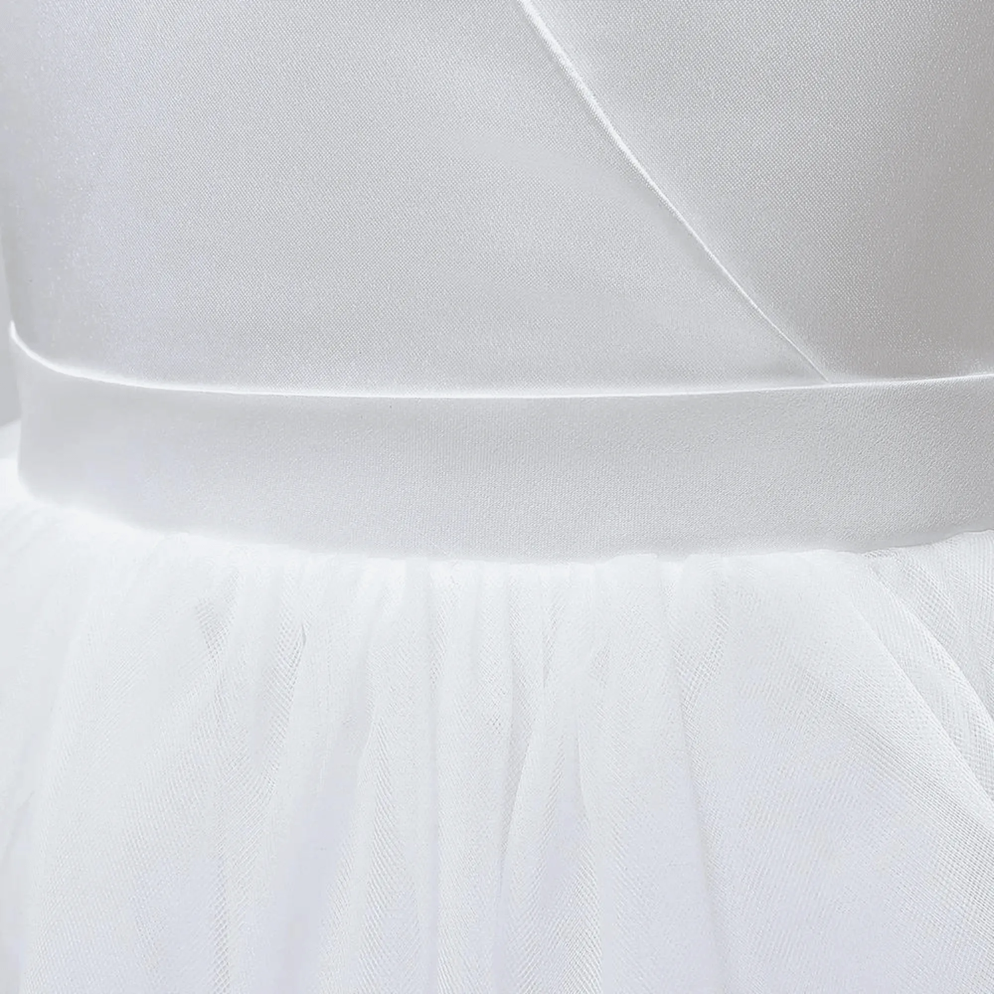 Girl's Long White Dresses For Weddings, Formal Evenings, Birthday Parties or Kid's First Communion
