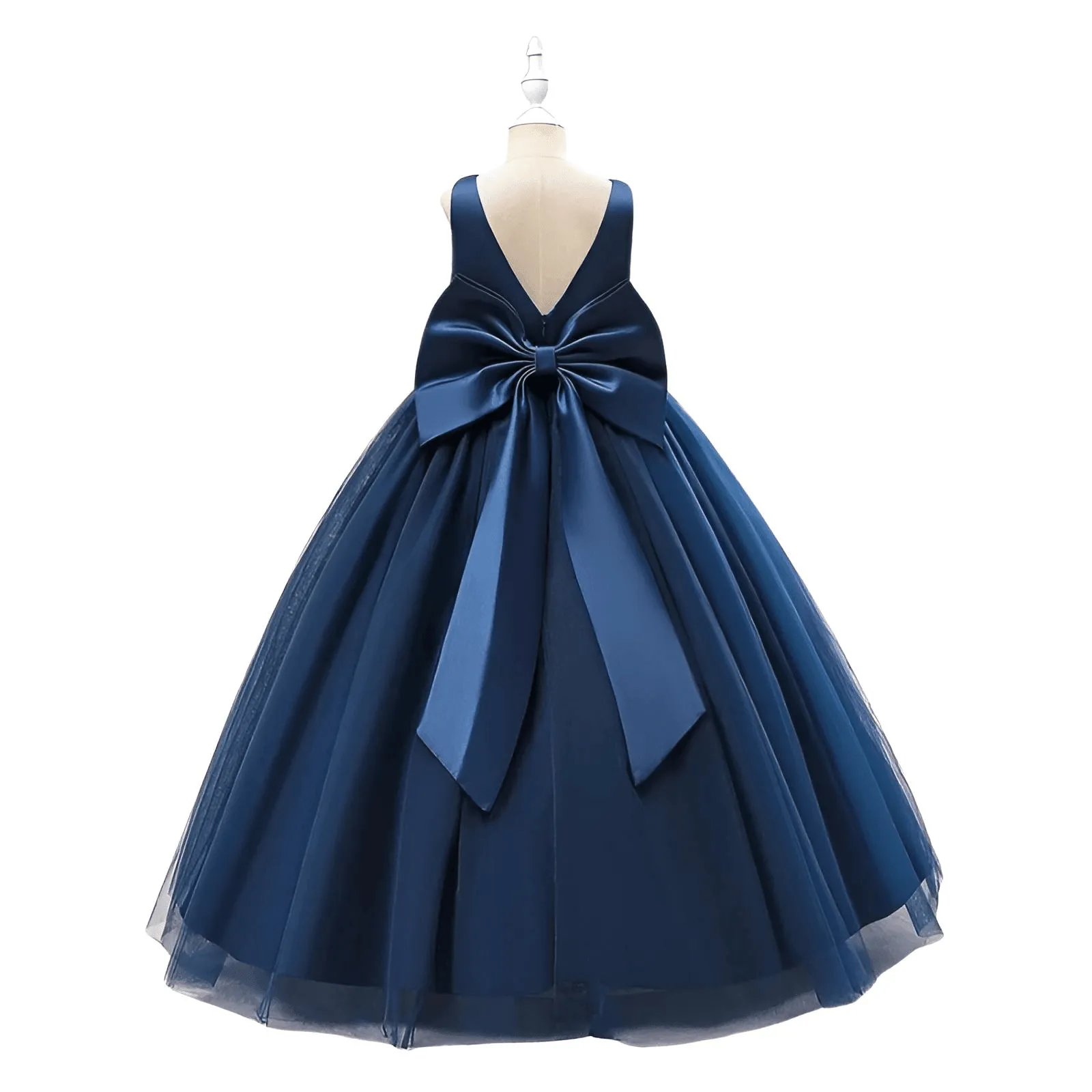 Girl's Long White Dresses For Weddings, Formal Evenings, Birthday Parties or Kid's First Communion