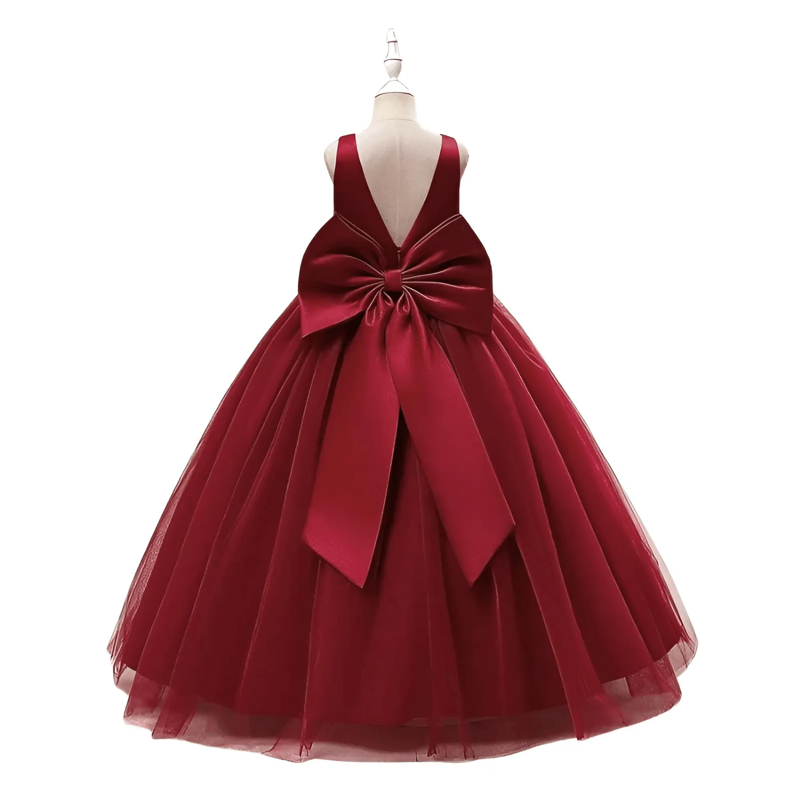 Girl's Long White Dresses For Weddings, Formal Evenings, Birthday Parties or Kid's First Communion