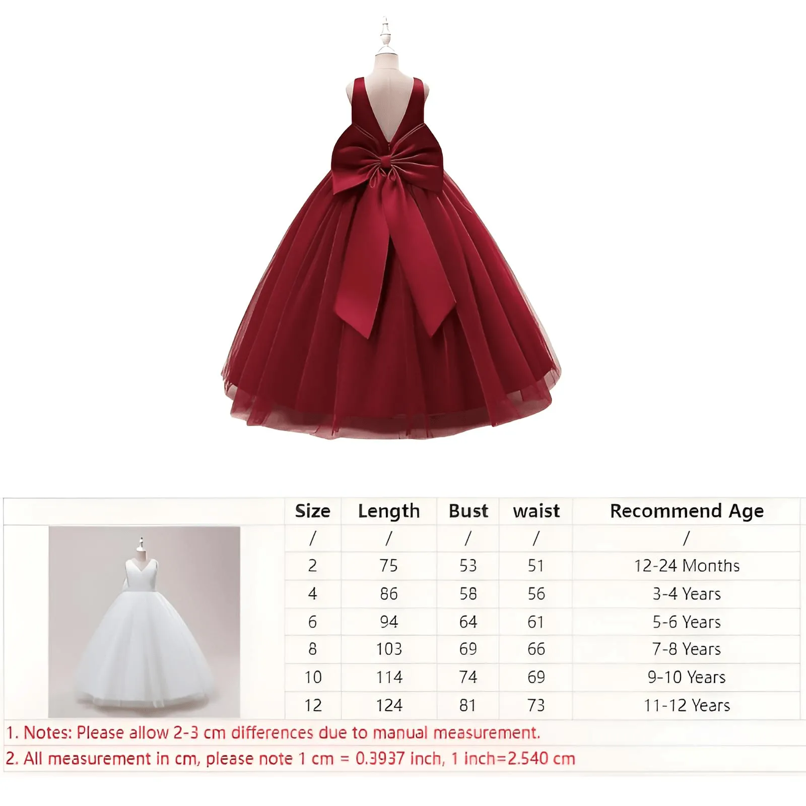 Girl's Long White Dresses For Weddings, Formal Evenings, Birthday Parties or Kid's First Communion