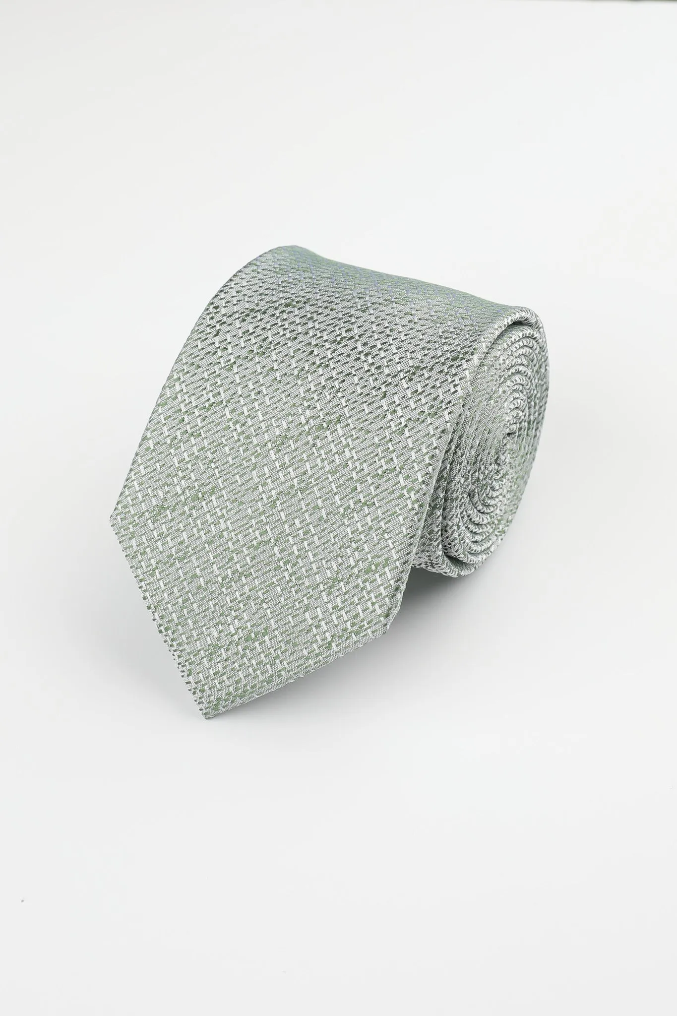 Green Silk Texture Tie