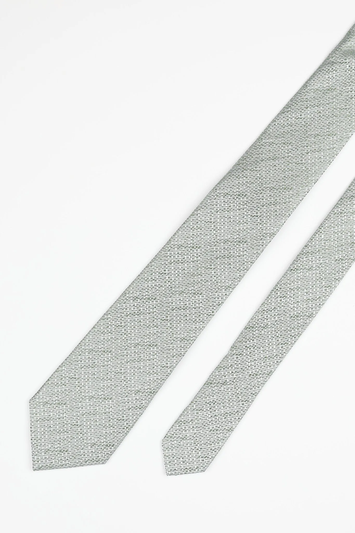 Green Silk Texture Tie