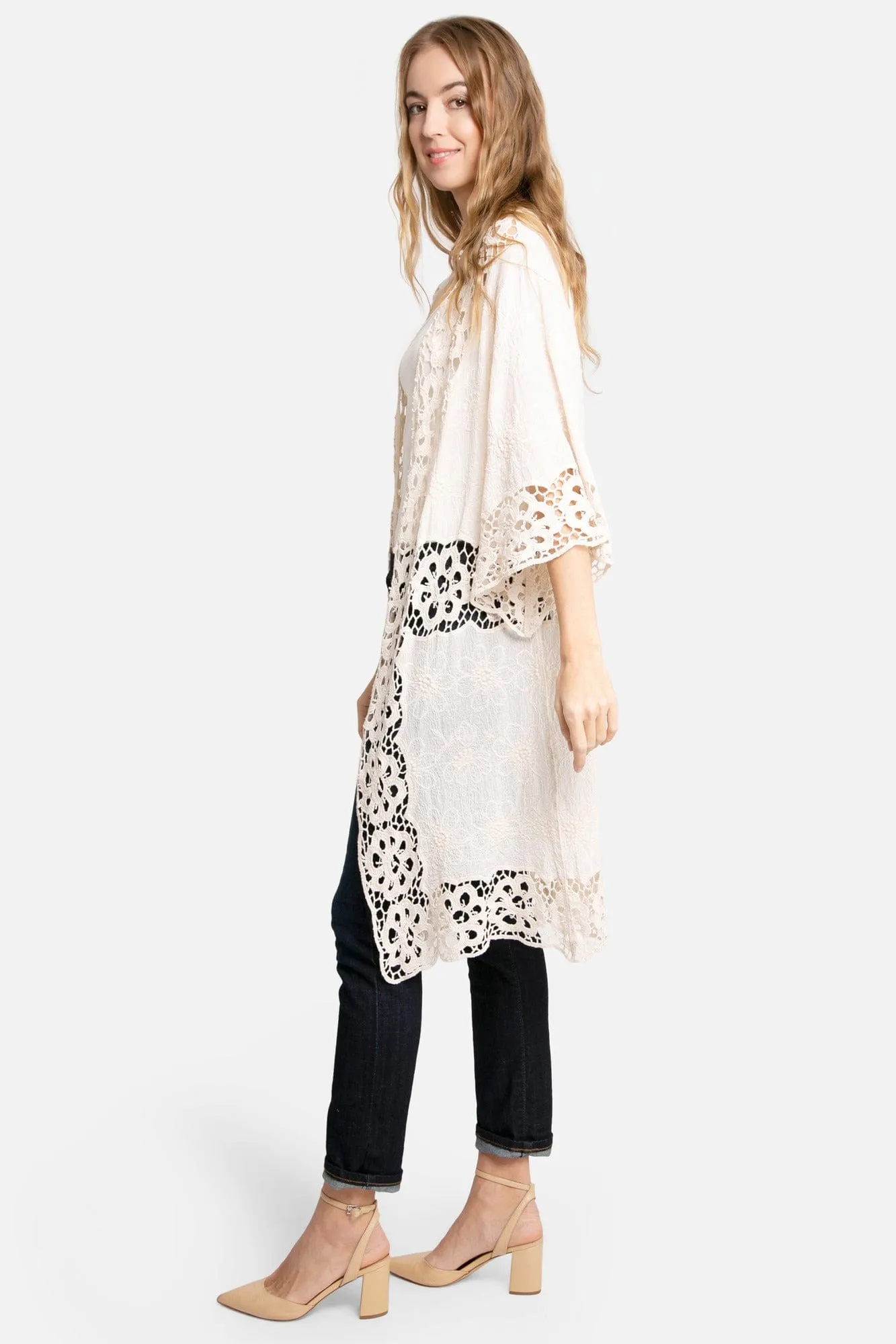 JP3000 Amiri Floral Crochet Kimono