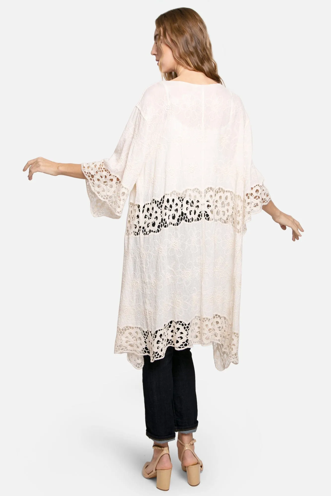 JP3000 Amiri Floral Crochet Kimono