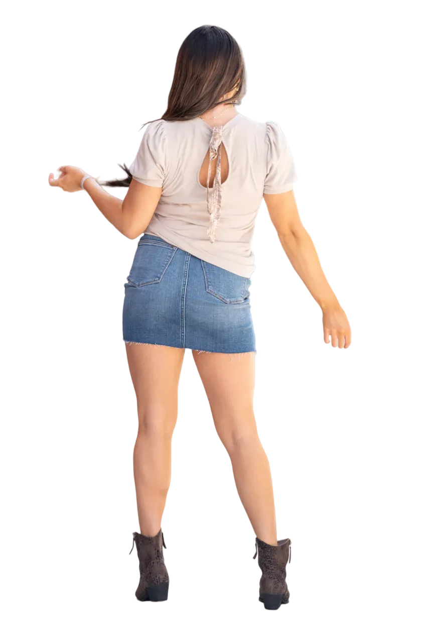 Judy Blue Women's Lewiston High Rise Denim Skirt