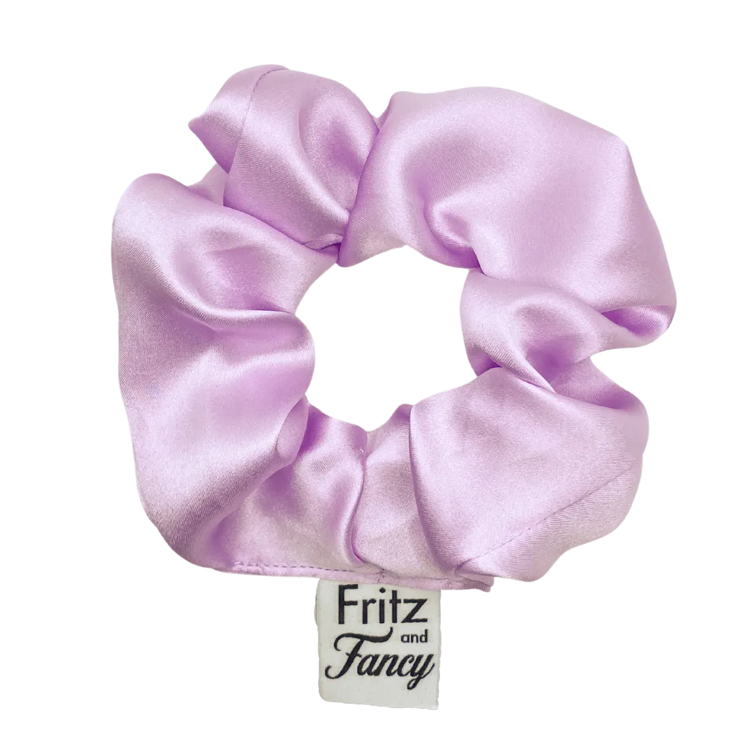 Lavender Purple Silk Scrunchie