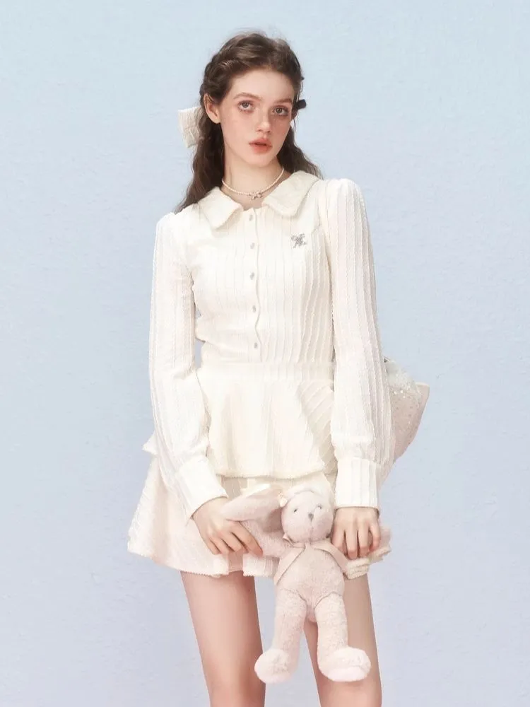 Long Sleeve Bow Cake Dress【s0000006305】