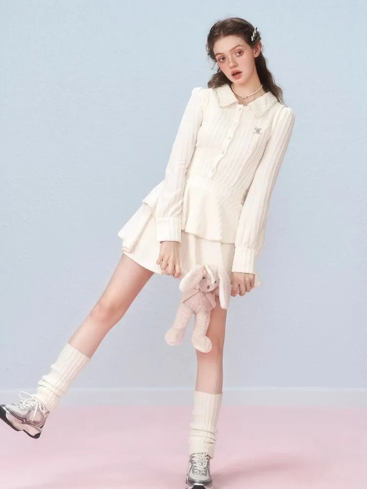 Long Sleeve Bow Cake Dress【s0000006305】