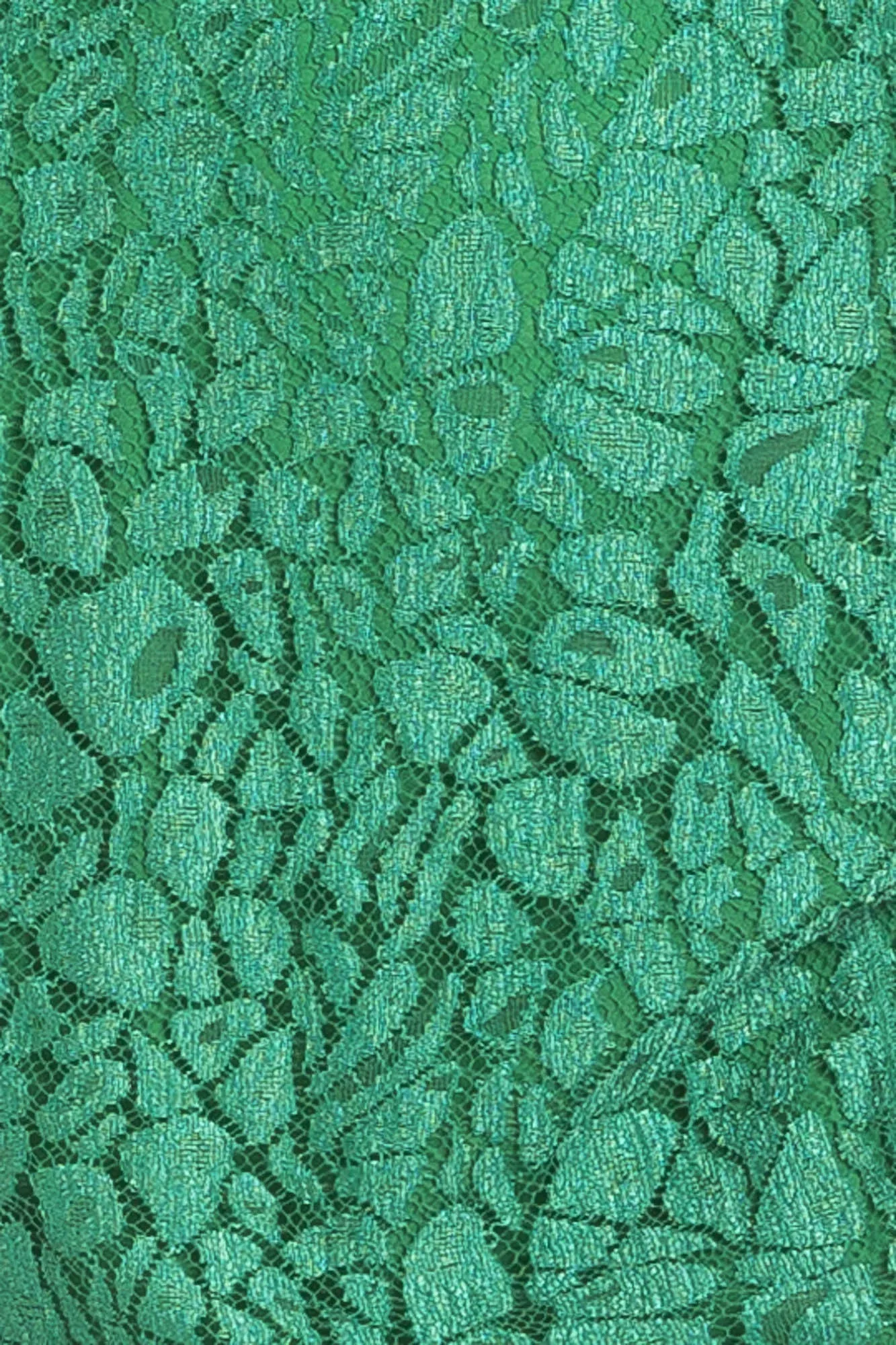 Nina Ricci - Green Long Sleeve Dentelle Lace Dress - FR 38