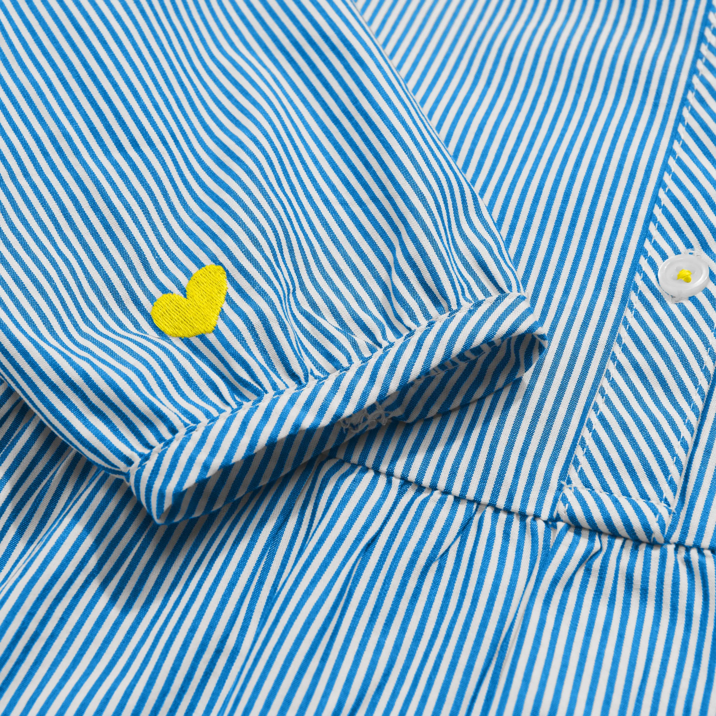 Popover dress in stripe