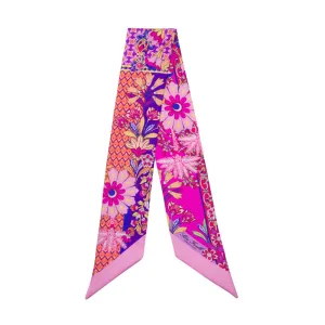 Porta Catania Porta Messina Pink Silk Twilly