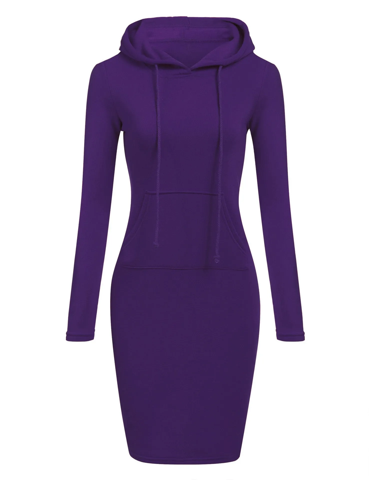 Pre Order:  Kangaroo Pocket Hooded Midi Dress