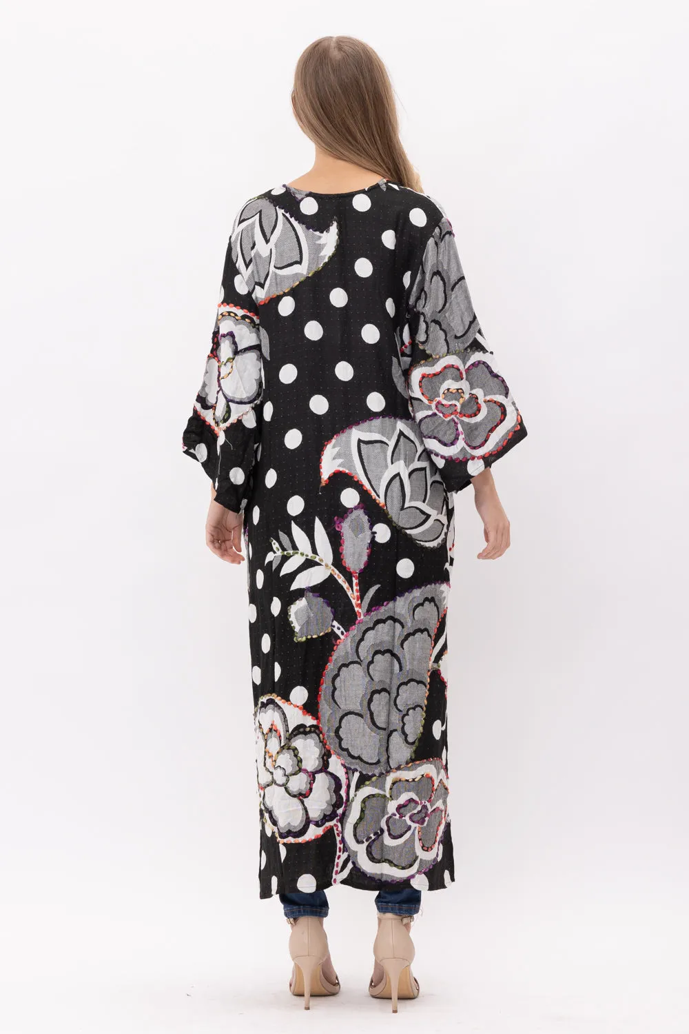 RAJ NADIA THICK STITCH EMBROIDERED DUSTER
