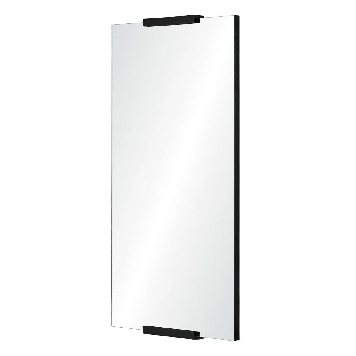 Rectangular Wall Mirror with Black Nickel Details by Mirror Home