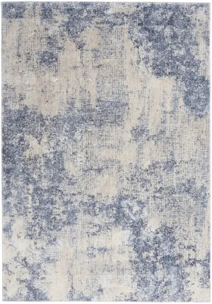 Silky Textures SLY01 Ivory/Blue Rug