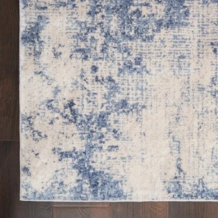 Silky Textures SLY01 Ivory/Blue Rug