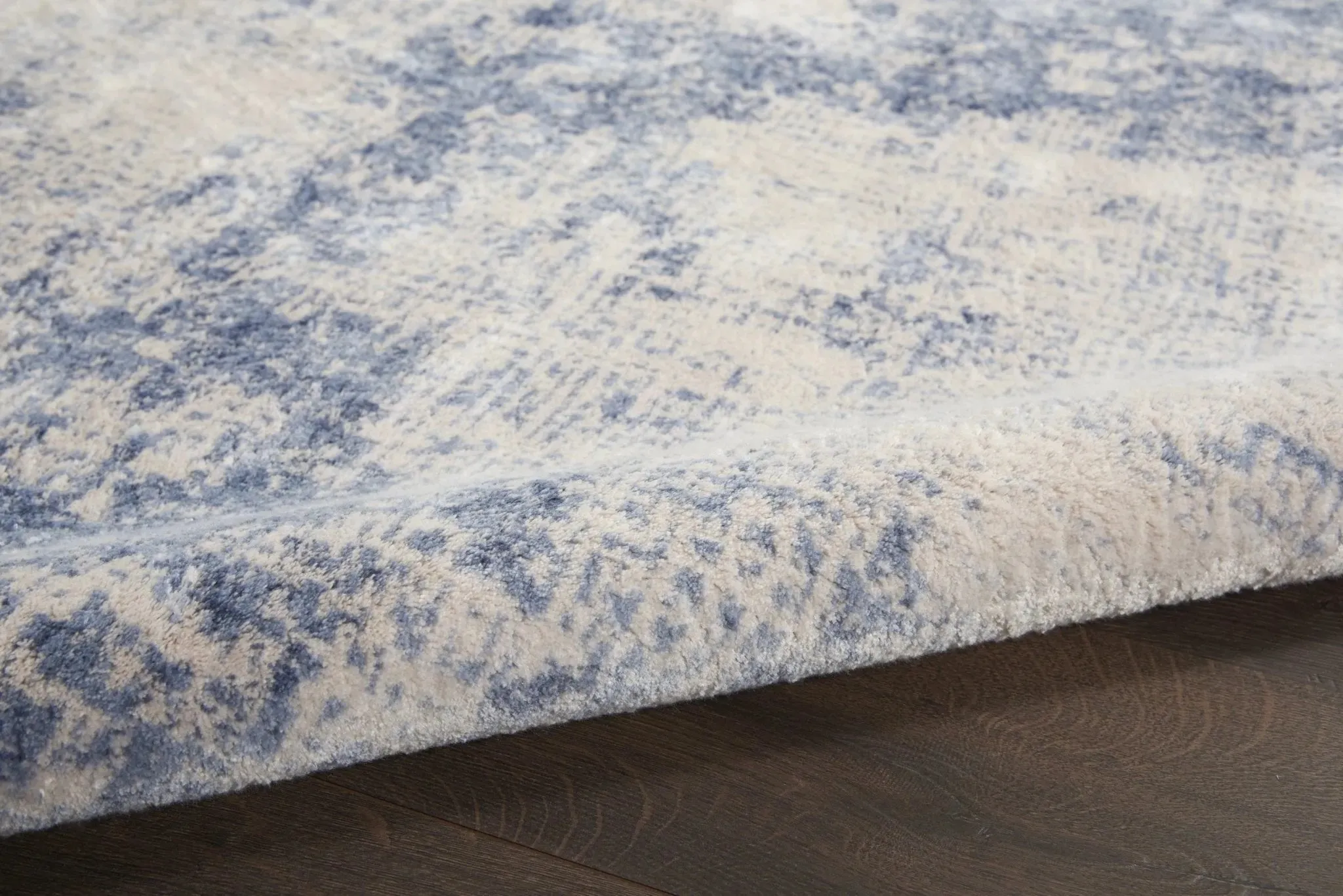 Silky Textures SLY01 Ivory/Blue Rug