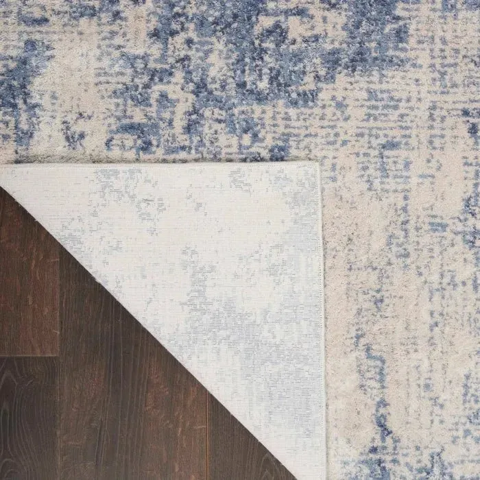 Silky Textures SLY01 Ivory/Blue Rug