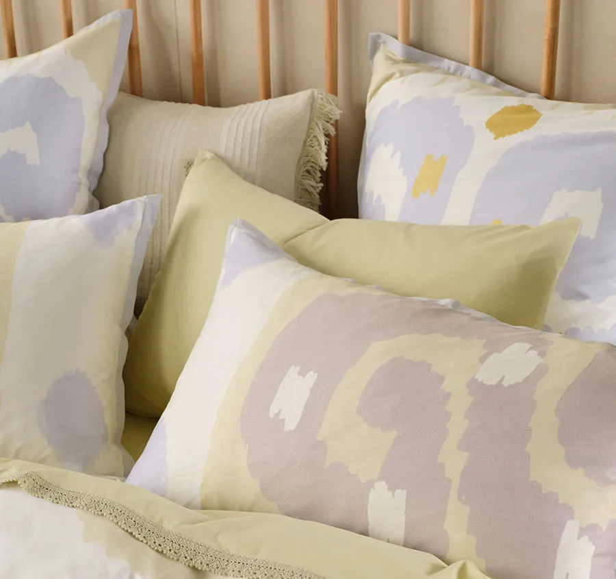 Sivan Quilt Cover Set Range Pistachio