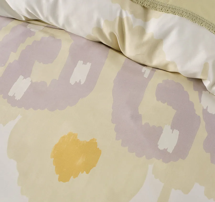 Sivan Quilt Cover Set Range Pistachio