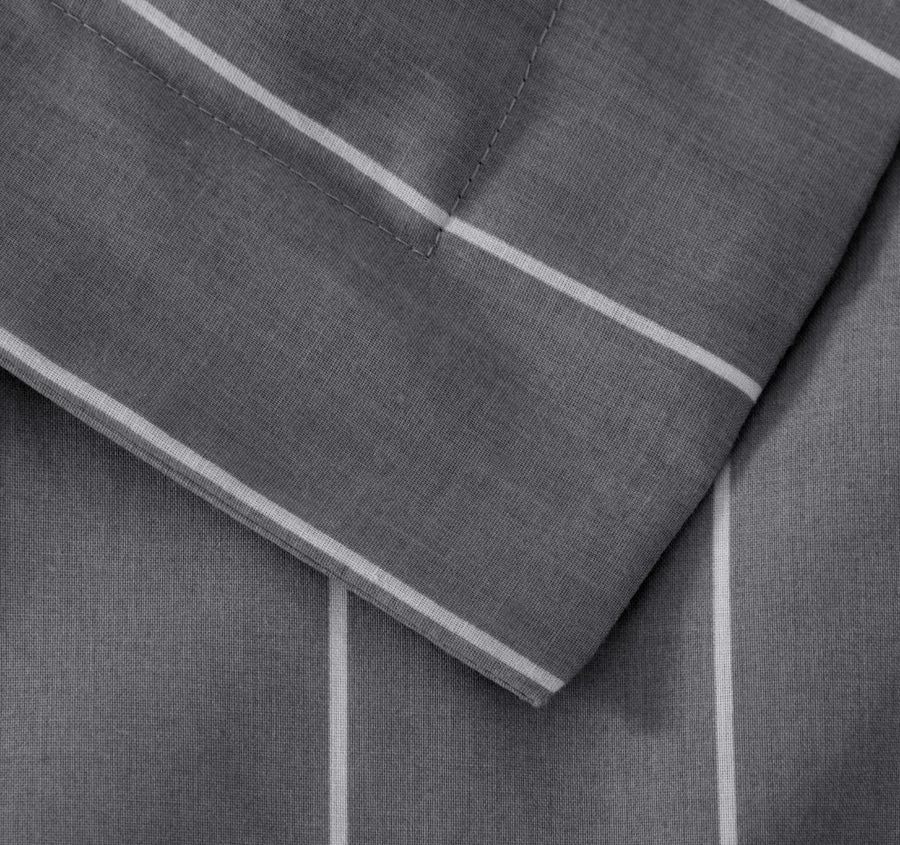 Studio Stripe Quilt Cover Set Range Slate