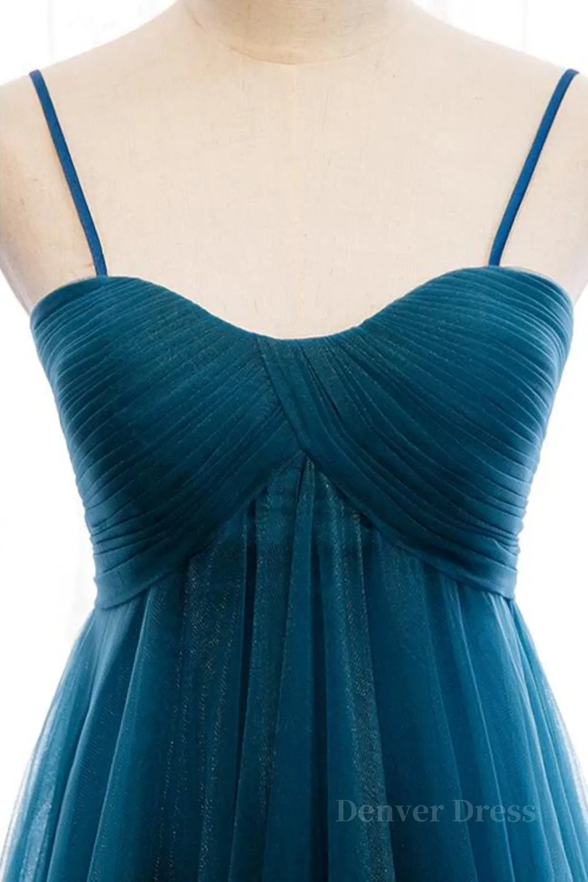 Sweetheart Neck Blue Long Prom Dress Long Blue Formal Graduation Evening Dress