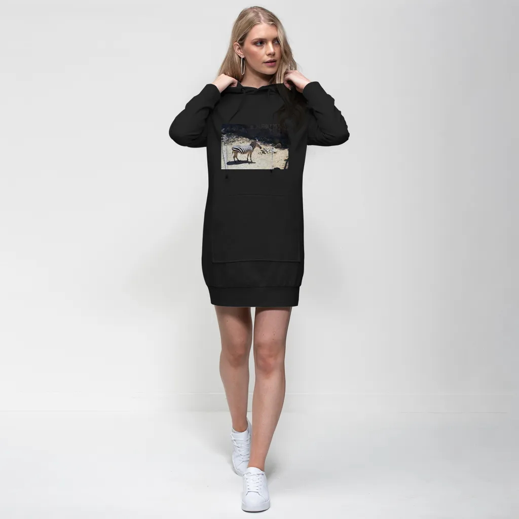 Zebra Premium Adult Hoodie Dress