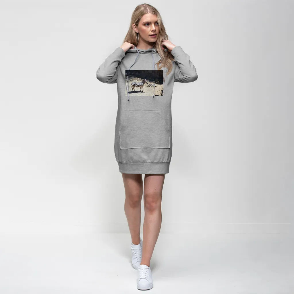 Zebra Premium Adult Hoodie Dress